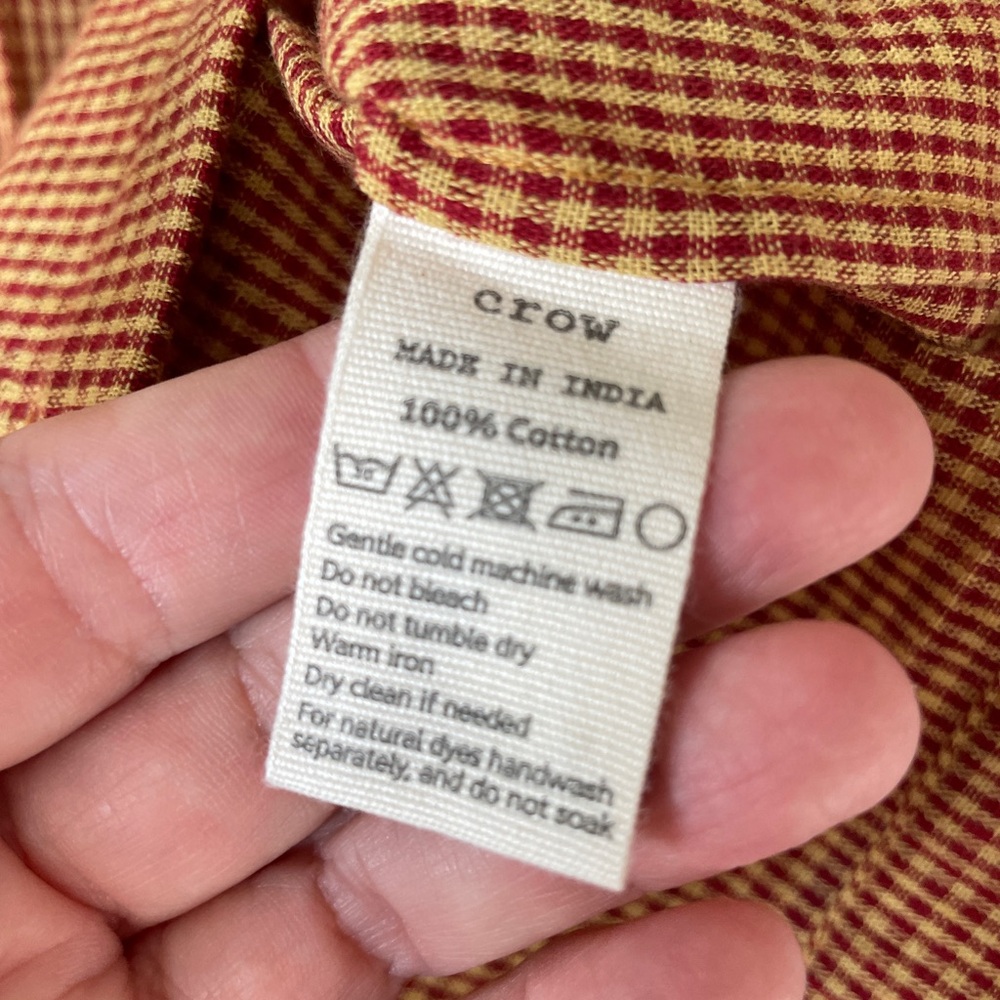 WORLD OF CROW Women's Gingham Button Down Shirt - NWOT!! - Picture 8 of 13